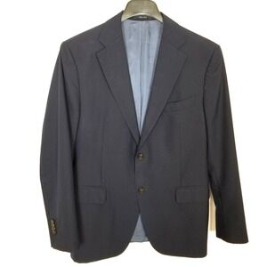 Suitsupply Men Pure Wool Super 110's Napoli Blazer Jacket Sz 54 Blue Sport Coat